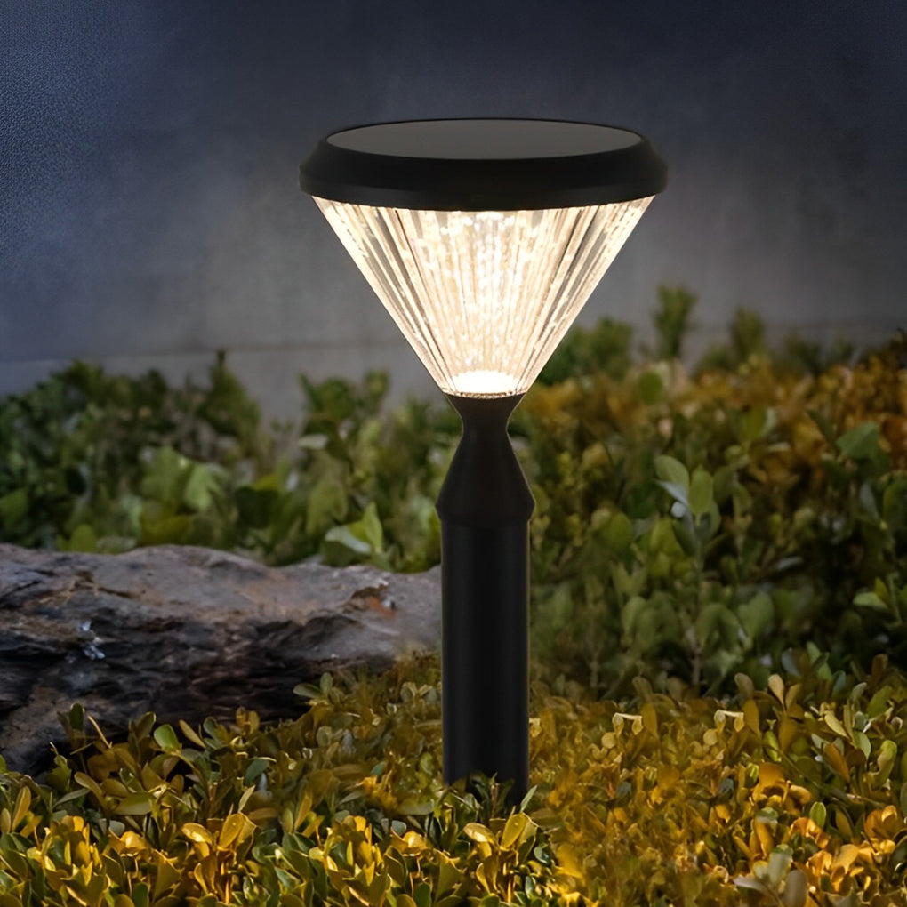 Luz de Parede Solar Redonda Odette com LED, Abajur de Alumínio Riscado