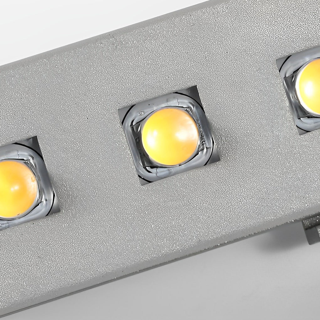 Unitey lineær LED-vægvasker, børstet aluminium, lavspænding