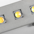 Unitey lineær LED-vægvasker, børstet aluminium, lavspænding