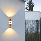Vægvaskerlampe i støbt aluminium, vejrbestandigt LED-design