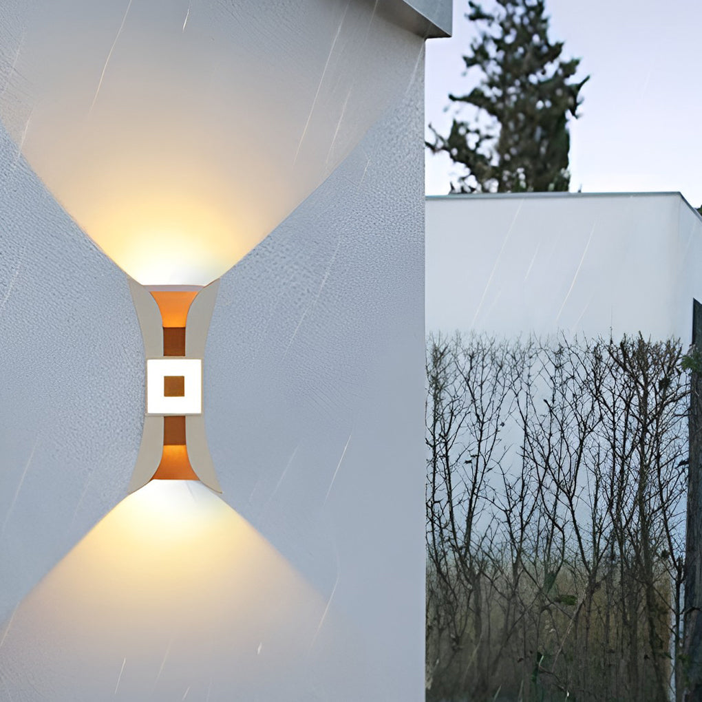 Vægvaskerlampe i støbt aluminium, vejrbestandigt LED-design