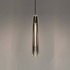 Candeeiro de Teto Pequeno com Pendente de Vidro e Estrutura em Latão, Pronto para LED