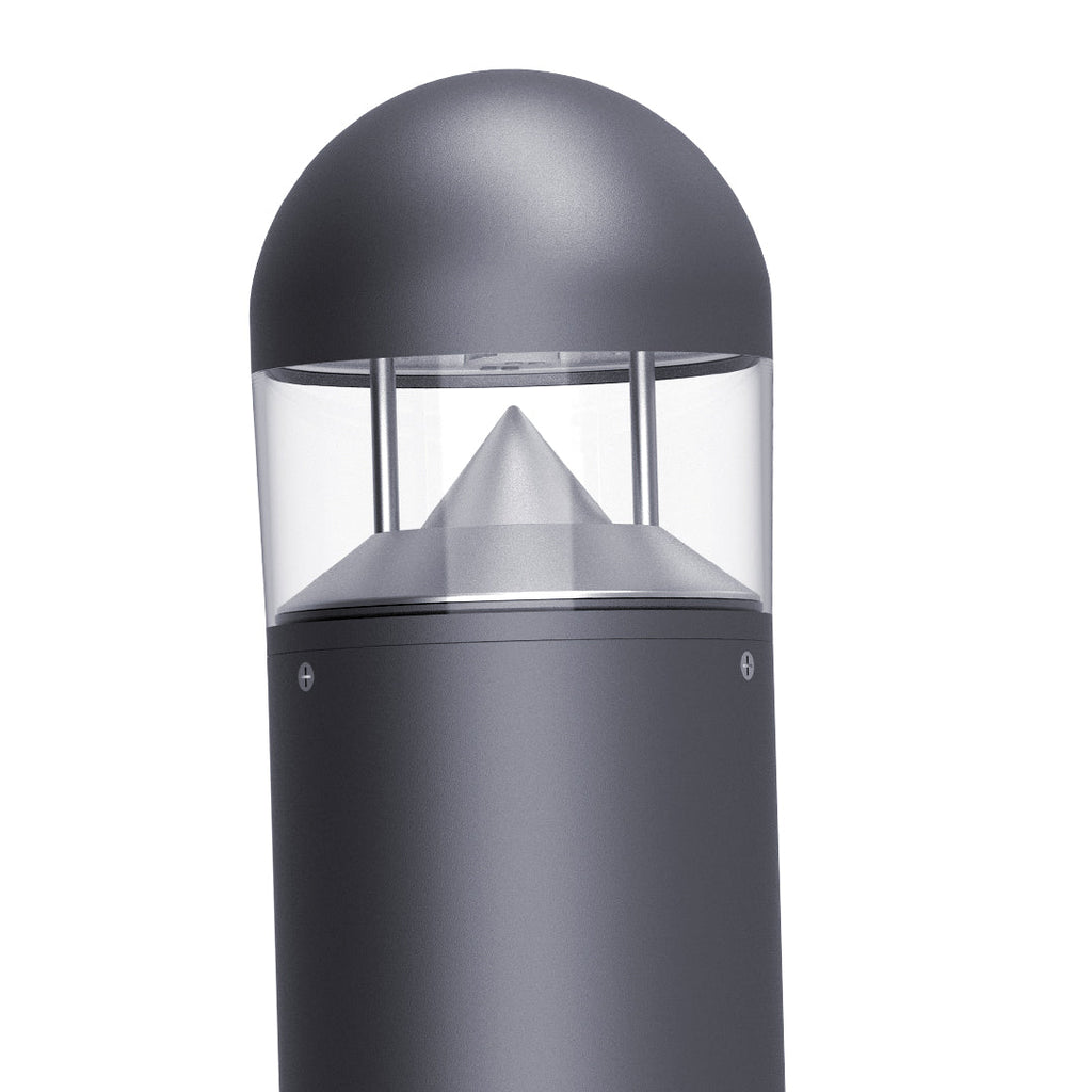 Sherard Sand-Gray Aluminum Bollard Path Light, Nordic Outdoor Lamp