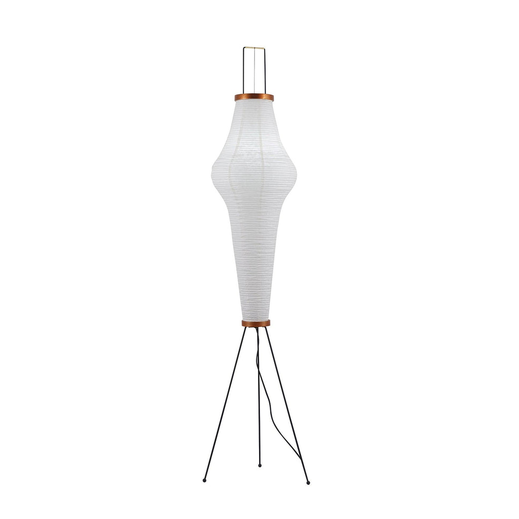 Floor Lamp, Akari Rice Paper Shade, E26/E27, Plug-In, Sculptural