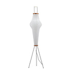 Floor Lamp, Akari Rice Paper Shade, E26/E27, Plug-In, Sculptural