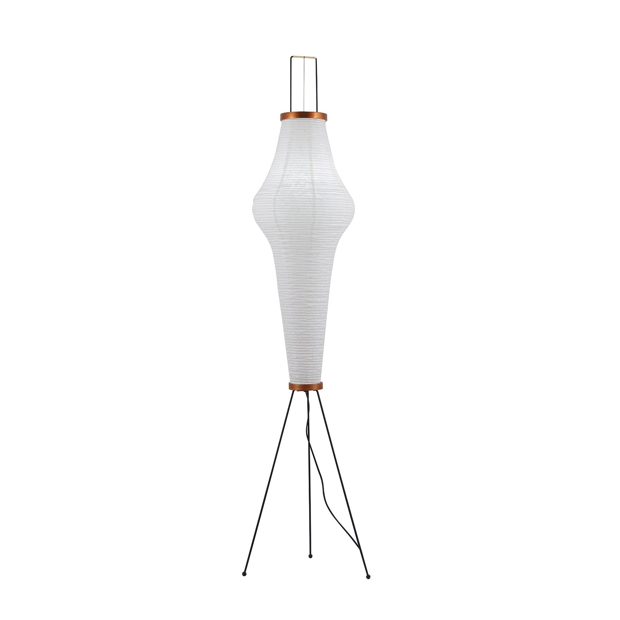 Floor Lamp, Akari Rice Paper Shade, E26/E27, Plug-In, Sculptural