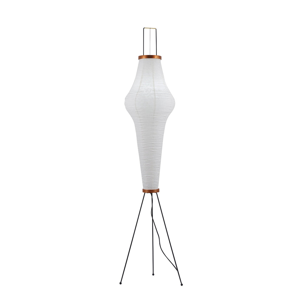 Floor Lamp, Akari Rice Paper Shade, E26/E27, Plug-In, Sculptural
