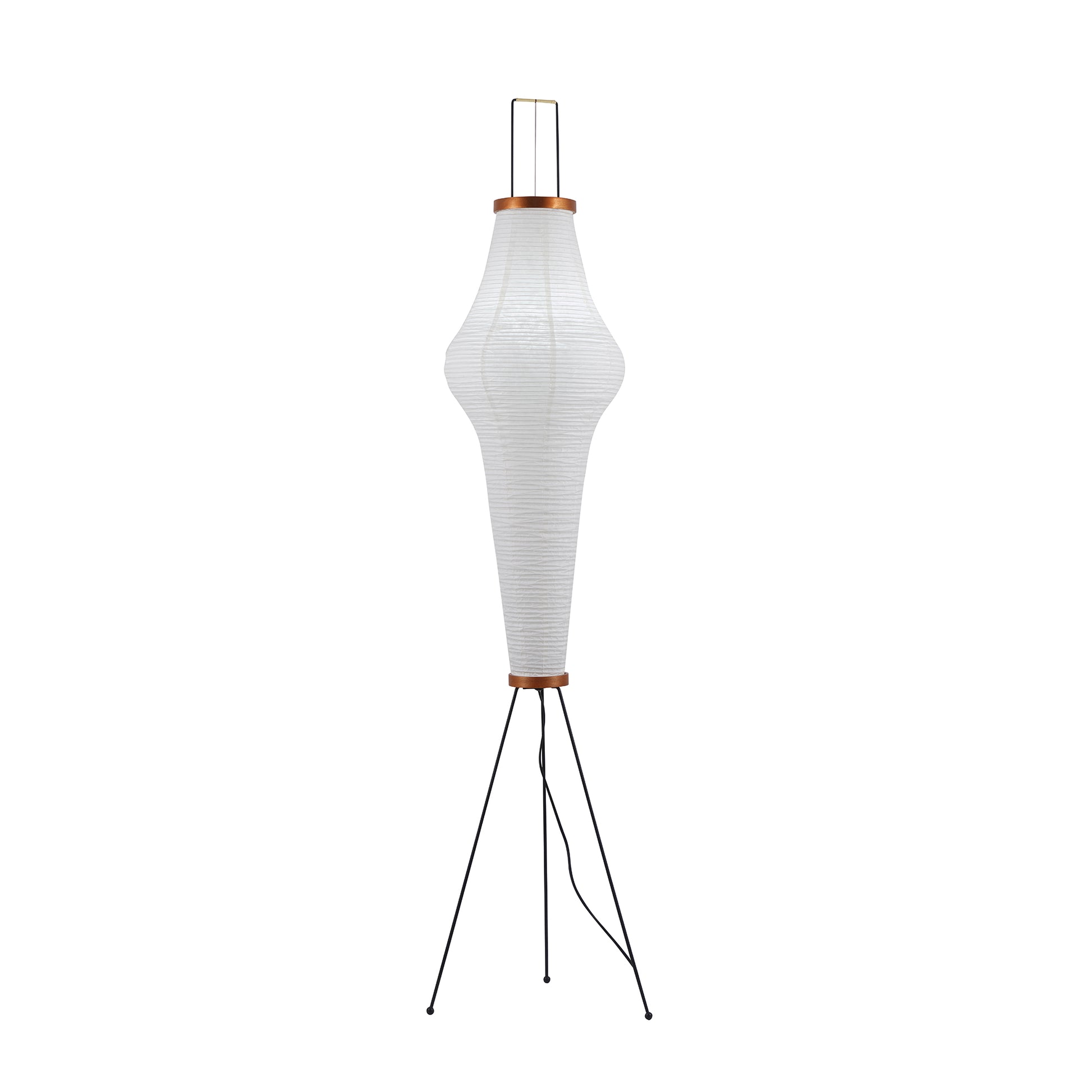 Floor Lamp, Akari Rice Paper Shade, E26/E27, Plug-In, Sculptural