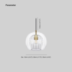 Dimension drawing for the Clérachic double-wall globe pendant: cord drop 120 cm (≈47.2″), diameters 15 cm (≈5.9″), 20 cm (≈7.9″), 25 cm (≈9.8″).