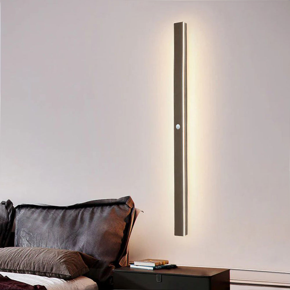 Minimalistisk metal udendørs væglampe med LED-stribe, Arisha design