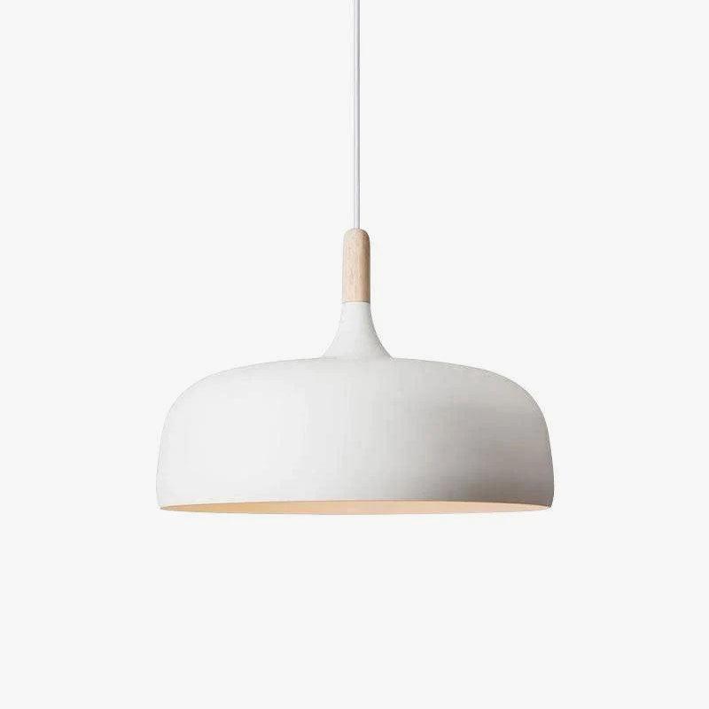Acorn Pendant Light, Zinc Alloy Shade, Solid Oak Base, E27
