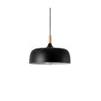 Acorn Pendant Light, Zinc Alloy Shade, Solid Oak Base, E27