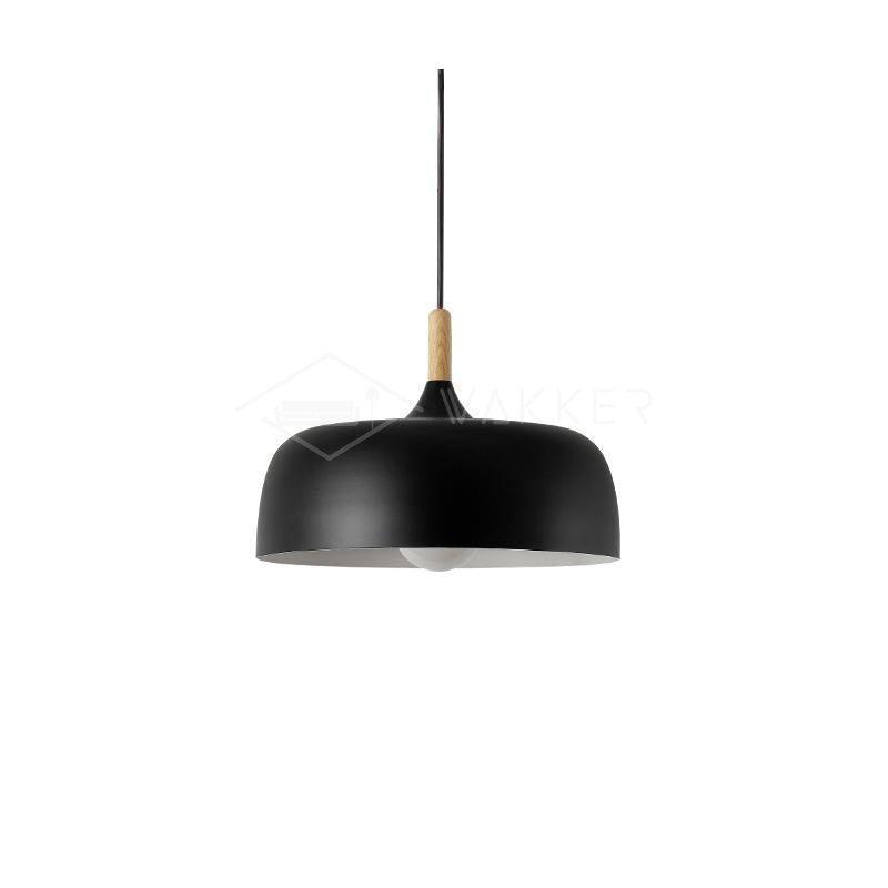 Acorn Pendant Light, Zinc Alloy Shade, Solid Oak Base, E27