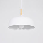 Acorn Pendant Light, Zinc Alloy Shade, Solid Oak Base, E27