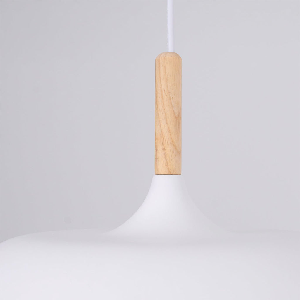 Acorn Pendant Light, Zinc Alloy Shade, Solid Oak Base, E27