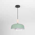 Acorn Pendant Light, Zinc Alloy Shade, Solid Oak Base, E27