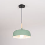 Acorn Pendant Light, Zinc Alloy Shade, Solid Oak Base, E27