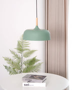 Acorn Pendant Light, Zinc Alloy Shade, Solid Oak Base, E27