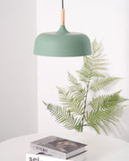 Acorn Pendant Light, Zinc Alloy Shade, Solid Oak Base, E27