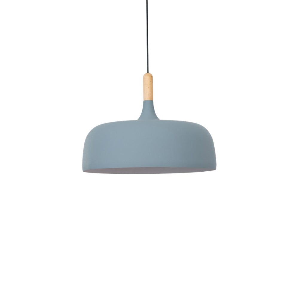 Acorn Pendant Light, Zinc Alloy Shade, Solid Oak Base, E27