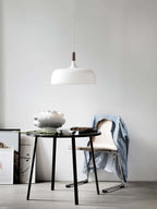 Acorn Pendant Light, Zinc Alloy Shade, Solid Oak Base, E27