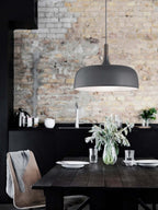 Acorn Pendant Light, Zinc Alloy Shade, Solid Oak Base, E27