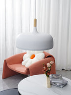 Acorn Pendant Light, Zinc Alloy Shade, Solid Oak Base, E27