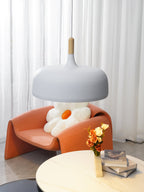 Acorn Pendant Light, Zinc Alloy Shade, Solid Oak Base, E27