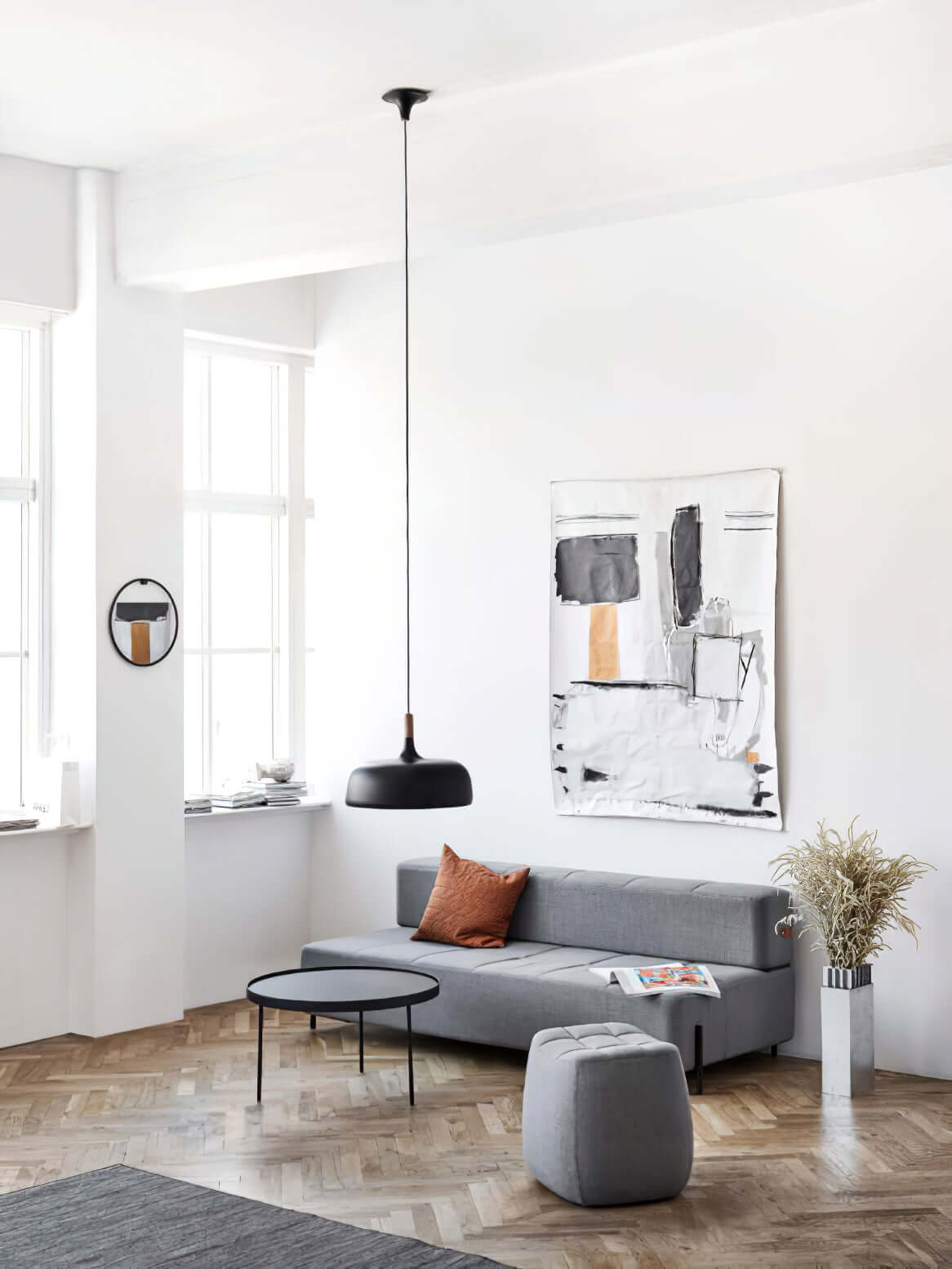Acorn Pendant Light, Zinc Alloy Shade, Solid Oak Base, E27