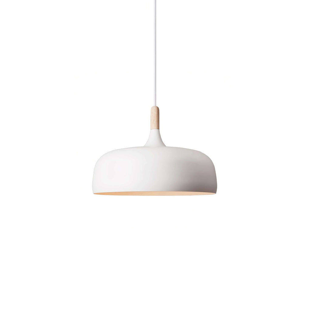 Acorn Pendant Light, Zinc Alloy Shade, Solid Oak Base, E27