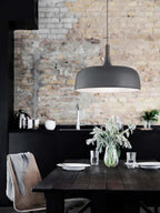 Acorn Pendant Light, Zinc Alloy Shade, Solid Oak Base, E27