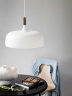 Acorn Pendant Light, Zinc Alloy Shade, Solid Oak Base, E27
