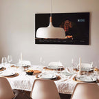 Acorn Pendant Light, Zinc Alloy Shade, Solid Oak Base, E27