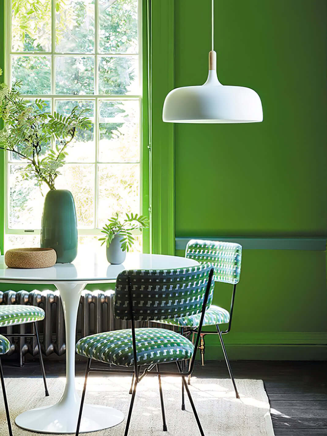Acorn Pendant Light, Zinc Alloy Shade, Solid Oak Base, E27