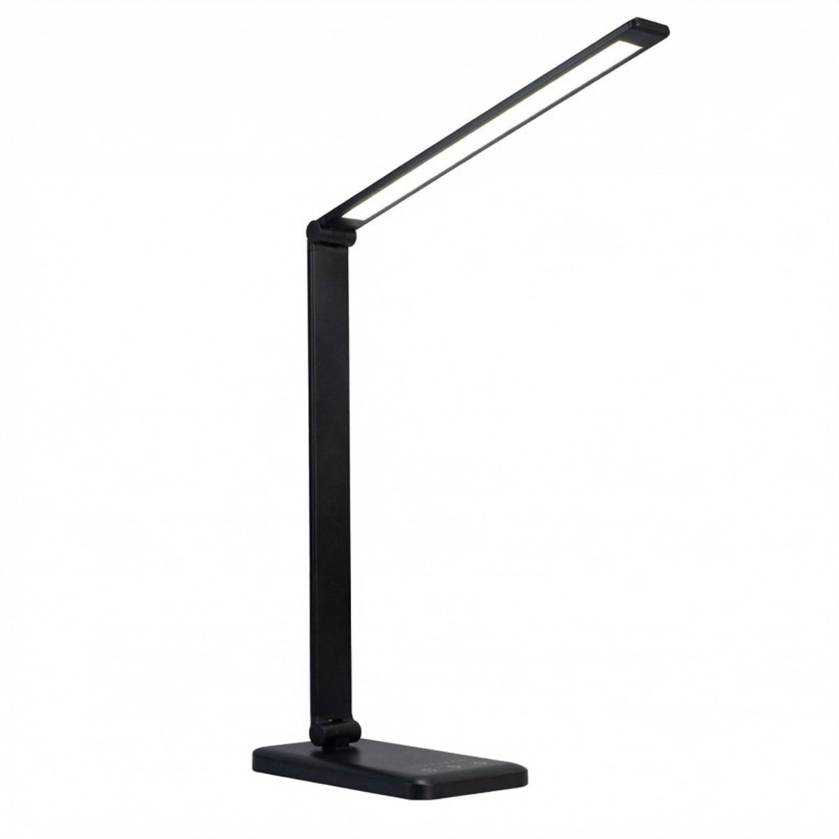Skrivebordslampe, foldbar LED-lysbjælke, indbygget trådløs opladningsplade