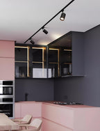 Skinne loftlampe, justerbare spotlights, integreret LED, 24 graders strålevinkel