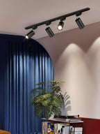 Skinne loftlampe, justerbare spotlights, integreret LED, 24 graders strålevinkel