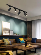 Skinne loftlampe, justerbare spotlights, integreret LED, 24 graders strålevinkel