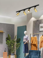 Skinne loftlampe, justerbare spotlights, integreret LED, 24 graders strålevinkel