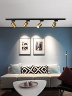 Skinne loftlampe, justerbare spotlights, integreret LED, 24 graders strålevinkel