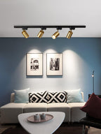 Skinne loftlampe, justerbare spotlights, integreret LED, 24 graders strålevinkel