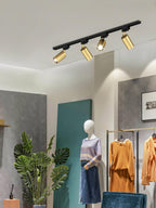 Skinne loftlampe, justerbare spotlights, integreret LED, 24 graders strålevinkel