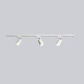 Adjustable spotlight track ceiling light with multiple metal heads