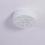 Adler ceiling light close detail of glass and frame join