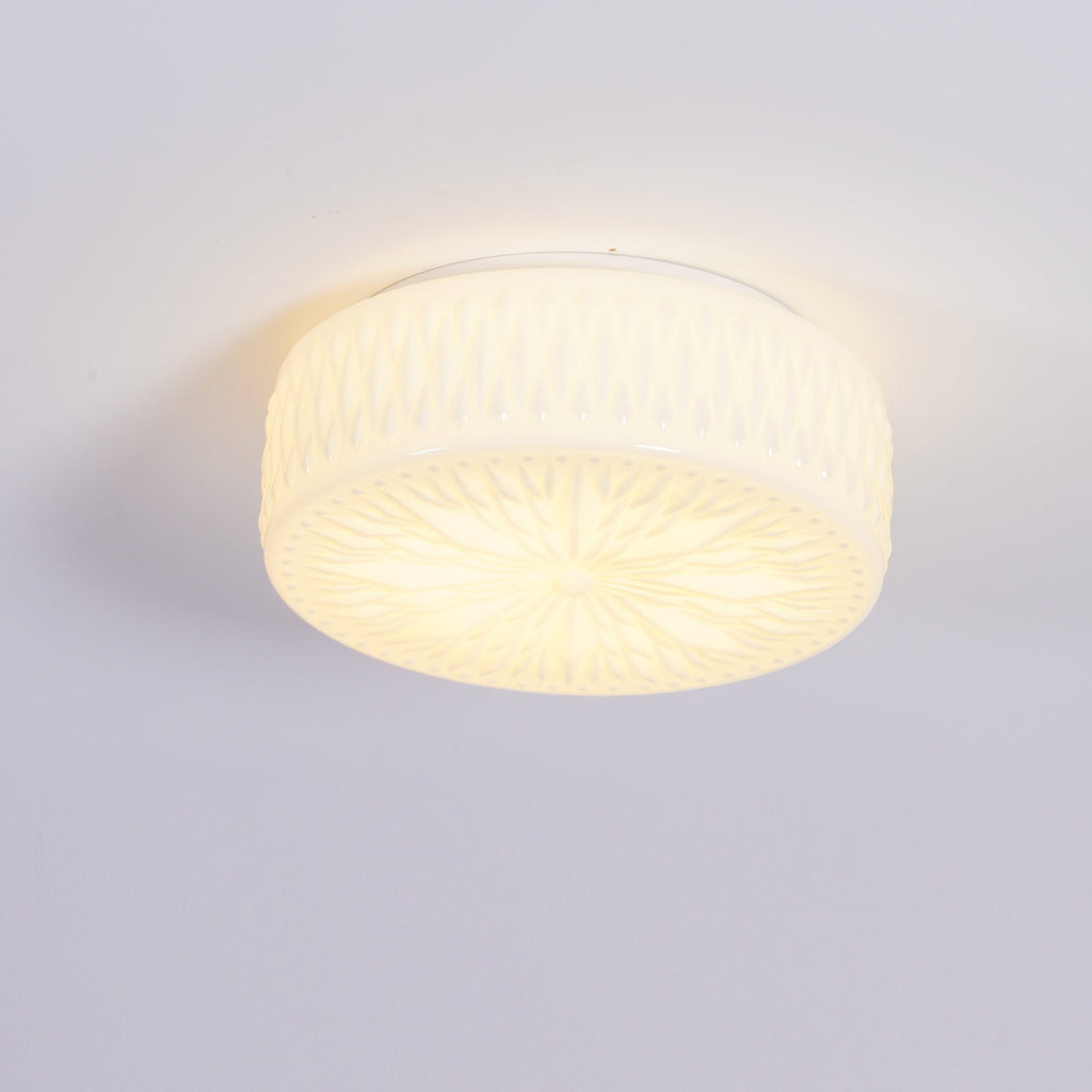 Adler ceiling light overhead view showing round shade