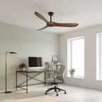 Aero Breeze ceiling fan blade angle detail on white background