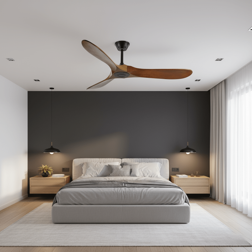 Aero Breeze ceiling fan blade tips shown on white
