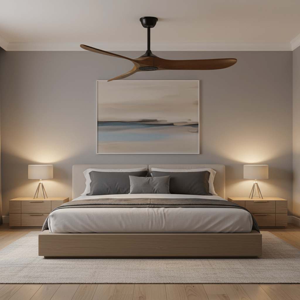 Aero Breeze ceiling fan full profile on a white background