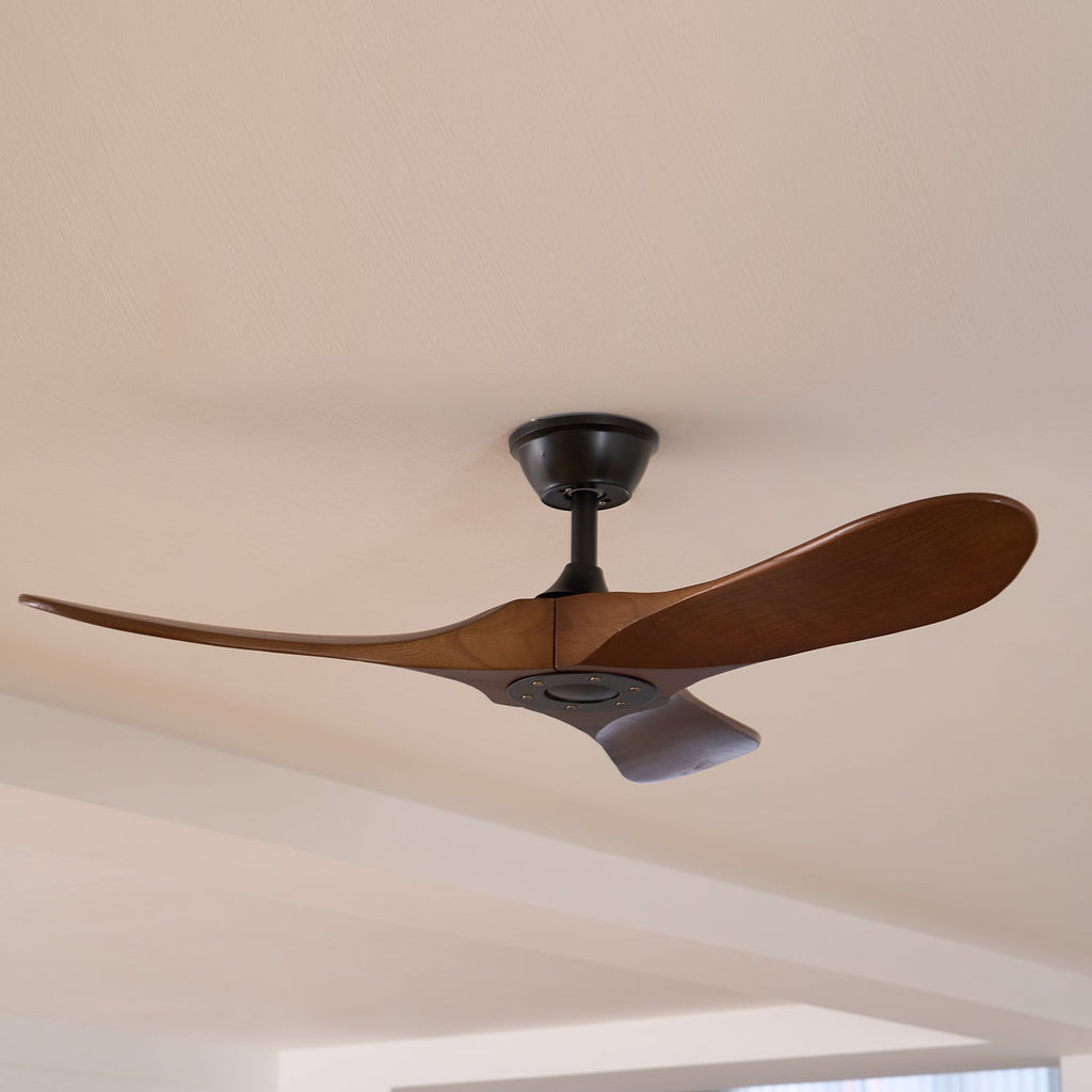 Aero Breeze Ceiling Fan With Wooden Propeller Blades, DC Motor, 42 or 52 Inch