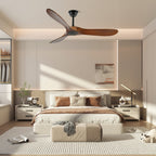Aero Breeze Ceiling Fan With Wooden Propeller Blades, DC Motor, 42 or 52 Inch